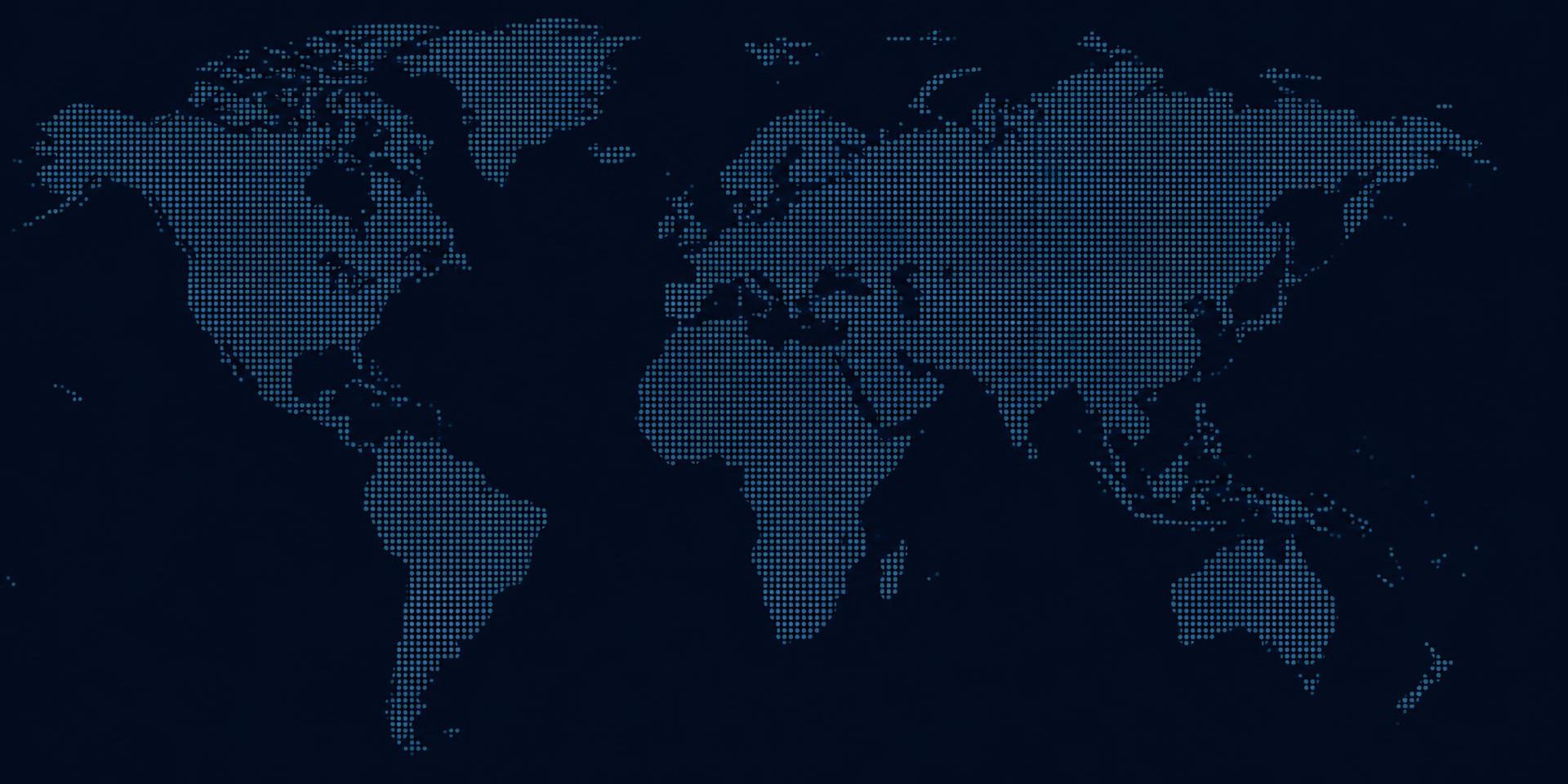 World map showing payment corridors